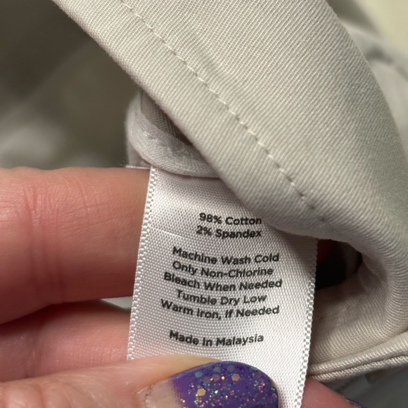 Talbots Curvy Fit Ankle Pants Size 12 New Tan Beige Classic Career Casual - Picture 8 of 8